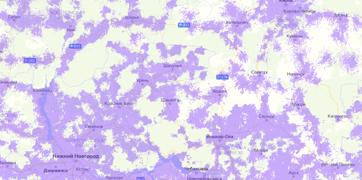 Зона покрытия Ростелеком 