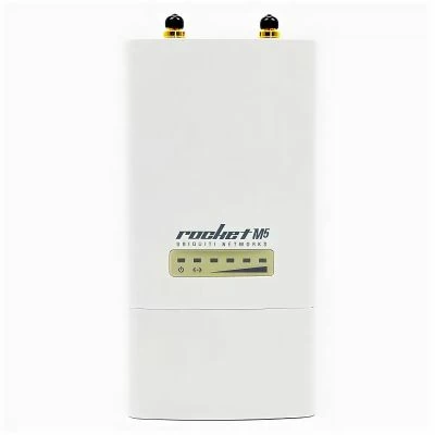 Точка доступа Ubiquiti RocketM5 вид спереди индикаторы